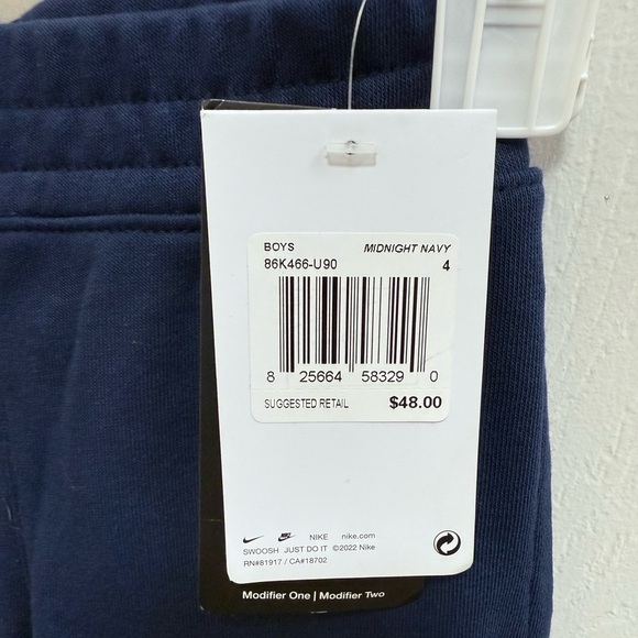 NWT Nike Midnight Navy Sweatpants - Picture 2 of 4
